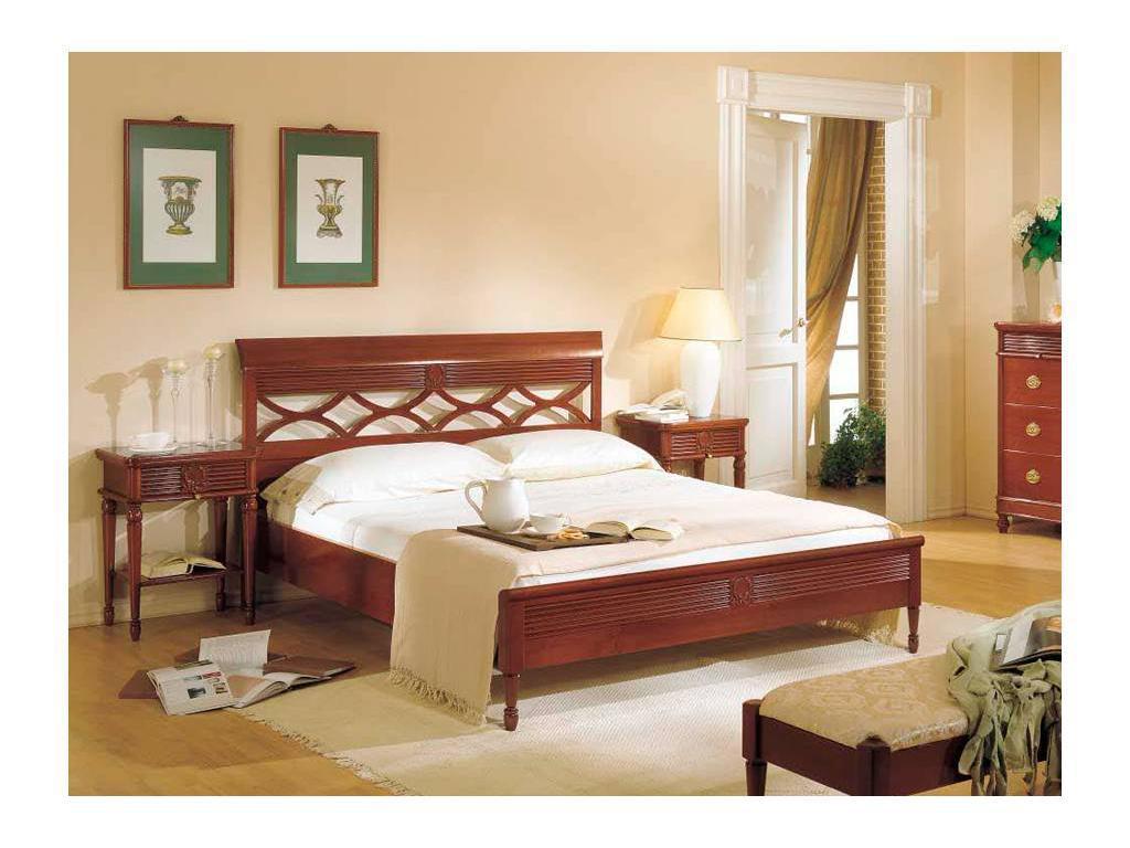кровать двуспальная 160х200 Monte Cristo Maria Silva (noce chiaro)