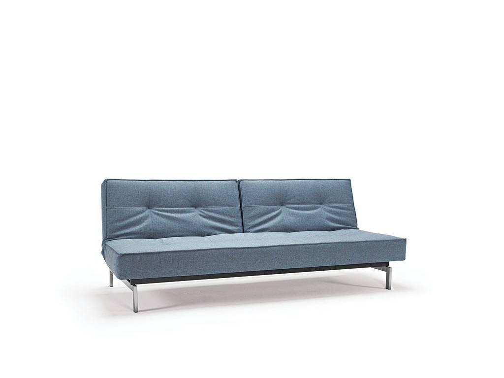 диван с хромированными ножками Innovation Splitback (синий)