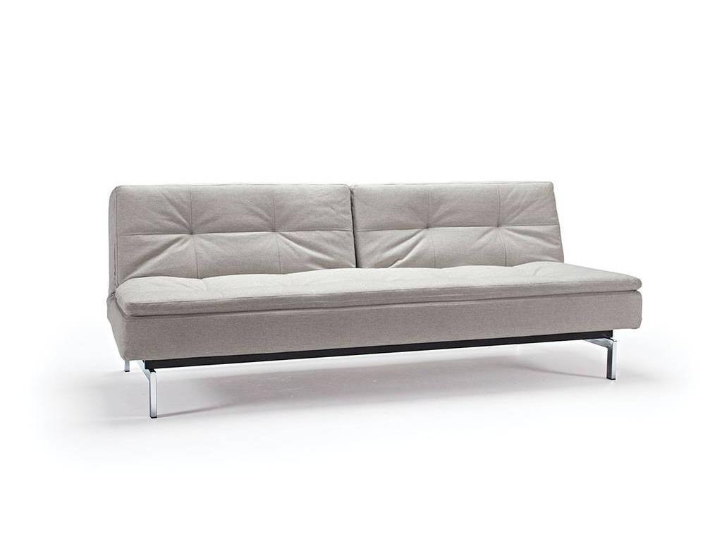 диван-кровать с хромированными ножками тк.563 Innovation Dublexo (серый)