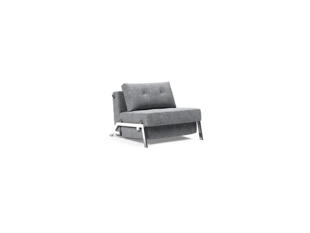 кресло-кровать ножки хром Innovation Cubed 2 (серый)