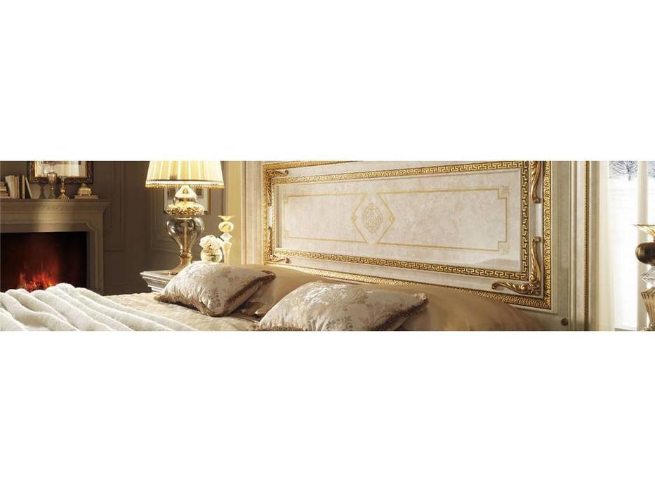 кровать двуспальная 160х190 Arredo Classic Leonardo (крем, золото)