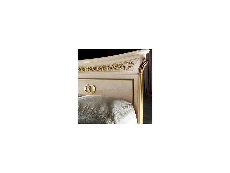 кровать двуспальная 160х190 Arredo Classic Melodia (бежевый, золото)