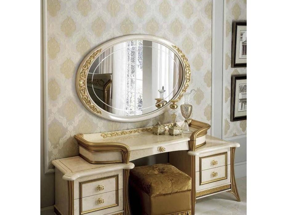 зеркало настенное для туалетного стола Arredo Classic Melodia (бежевый, золото)