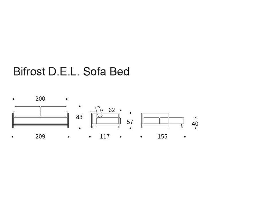диван-кровать 3-х местный тк.563 Innovation Bifrost Deluxe E.L. (бежевый)