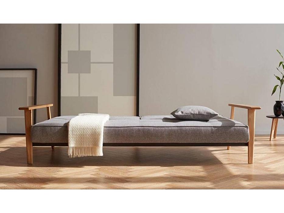 диван с деревянными подлокотниками Innovation Splitback (серый)