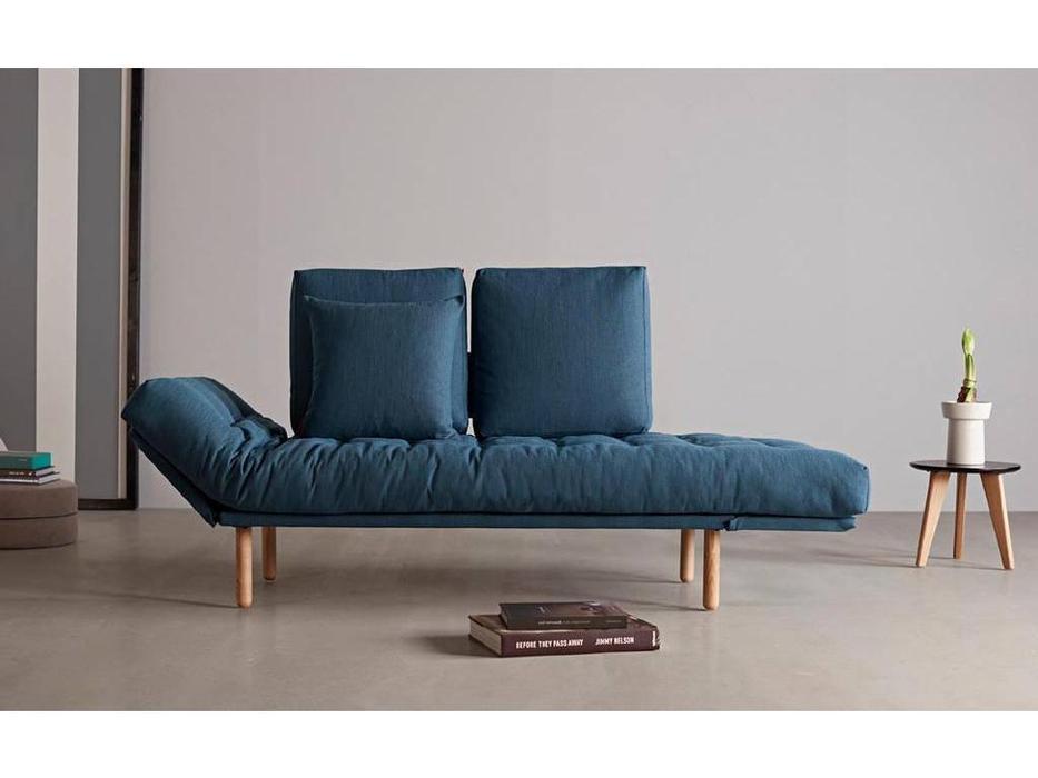диванчик деревянные ножки Innovation Rollo (синий)