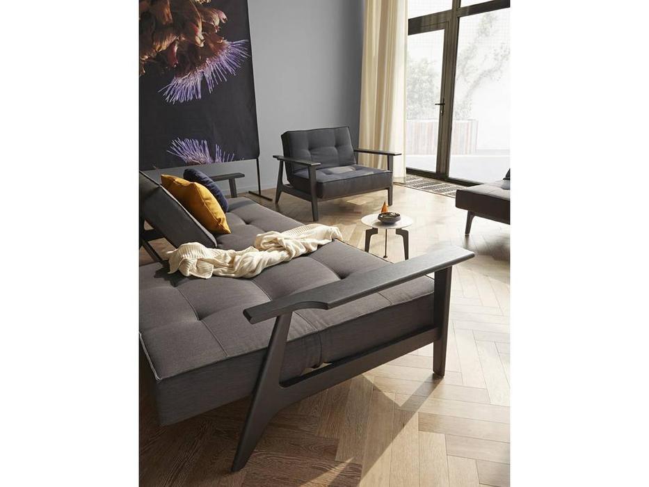 кресло с деревянными подлокотниками тк.509 Innovation Splitback (серый)