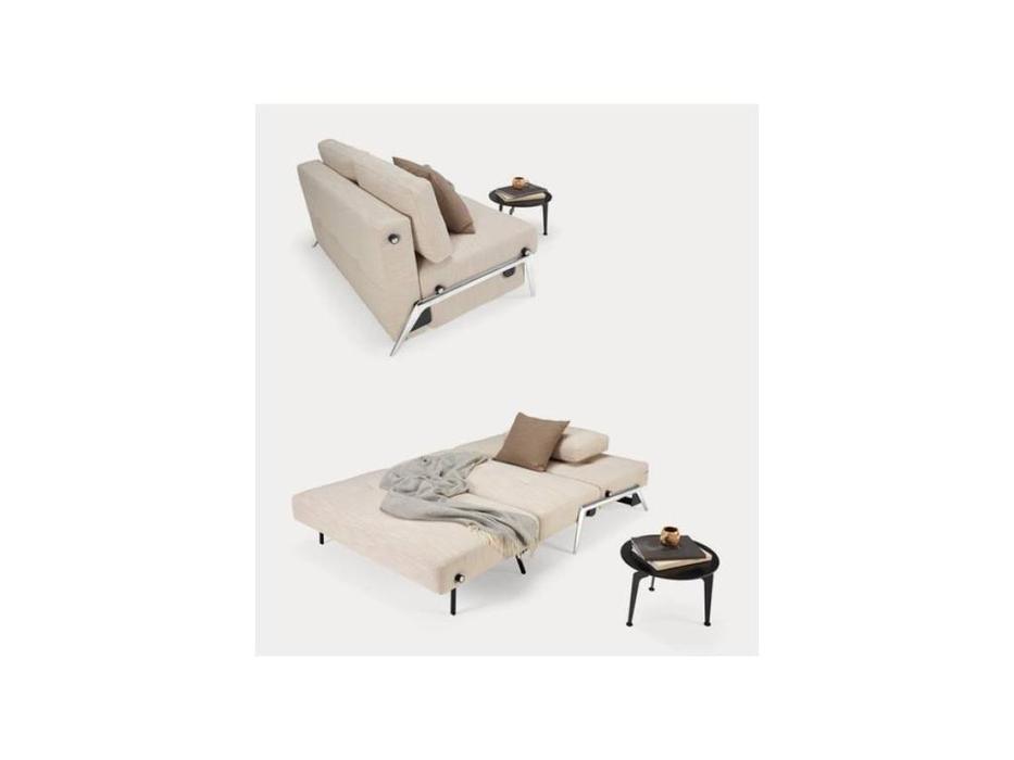 диван-кровать 140 ножки металл, тк.612 Innovation Cubed (бежевый)