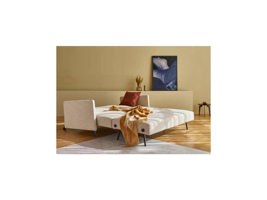 диван-кровать 160 с подлокотниками и подголовником, тк.612 Innovation Cubed (бежевый)