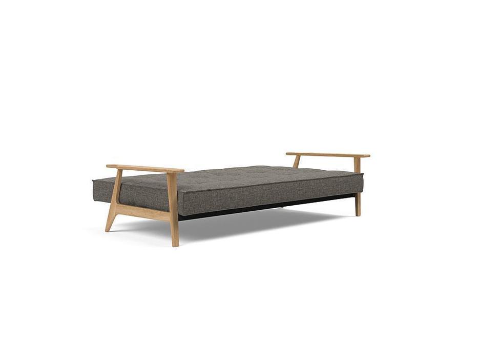 диван с деревянными подлокотниками тк216 Innovation Splitback (серый)
