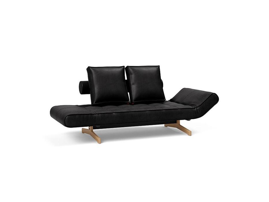диван-кровать раскладной Innovation Ghia Wood (черный)