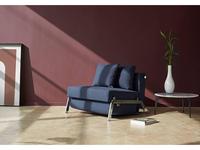кресло-кровать тк.528 ножки хром Innovation Cubed (синий)