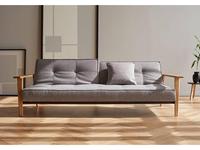 диван с деревянными подлокотниками Innovation Splitback (серый)