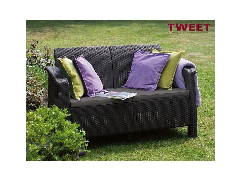 диван садовый 2 местный Tweet Sofa (венге)